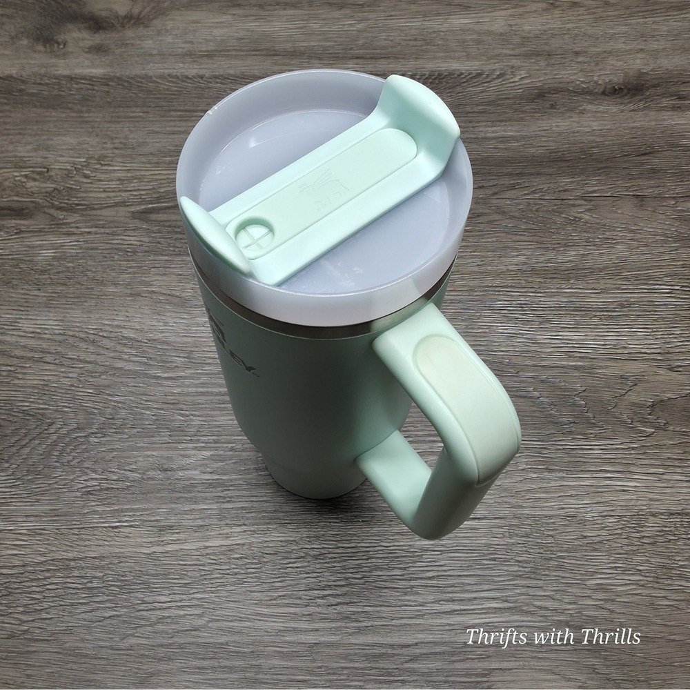 Stanley Quencher H2.0 FlowState 30oz Tumbler Mint Green Stainless Steel with Lid - Picture 11 of 16